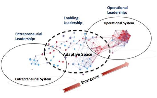 Diagram of enable leadership in a molecular model